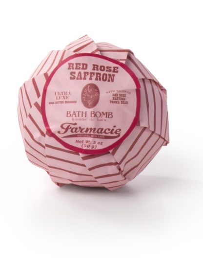 Red rose saffron bath bomb