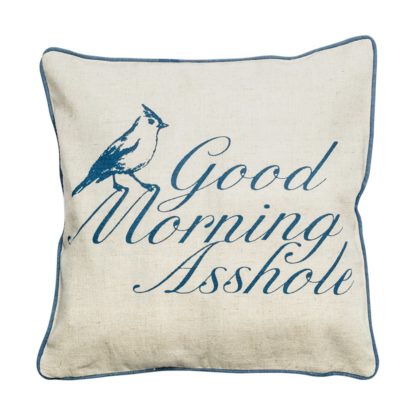 Good Morning Asshole pillow