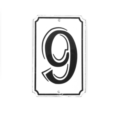 Enamel Number - 9