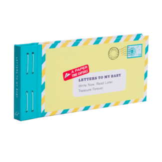 A colorful book titled 'Letters to My Baby' for writing heartfelt messages.