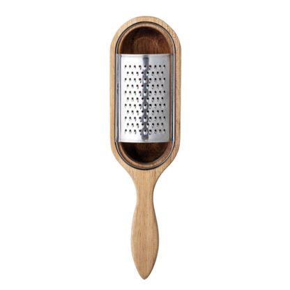 Acacia Wood & Stainless Steel Grater