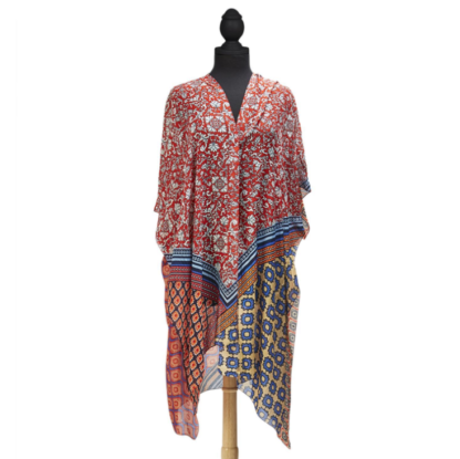 Patchwork Long Kimono