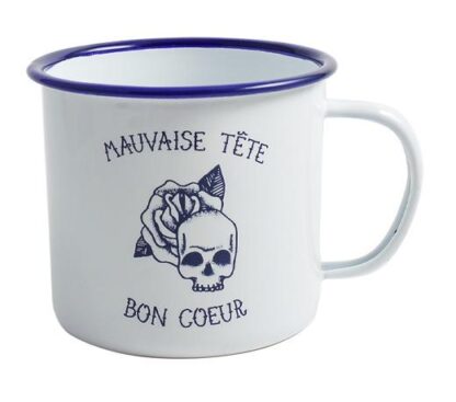 Tattoo Collection "Mauvaise tete, Bon Coeur" Mug