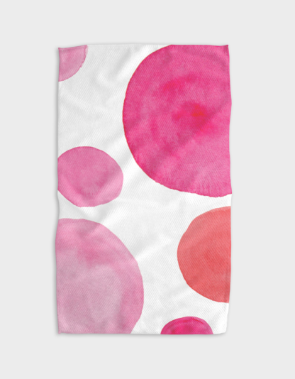 Round Pink Kitchen Tea Towel