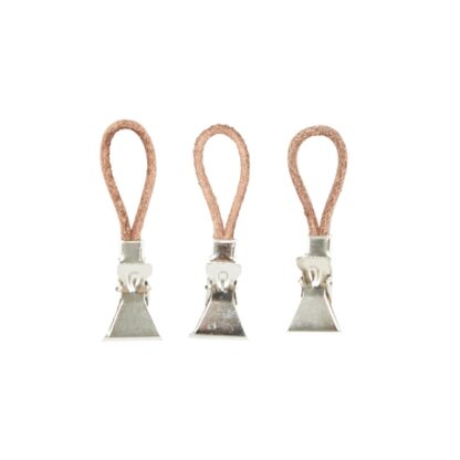 Towel clip, Leather, Pack of 10 pcs