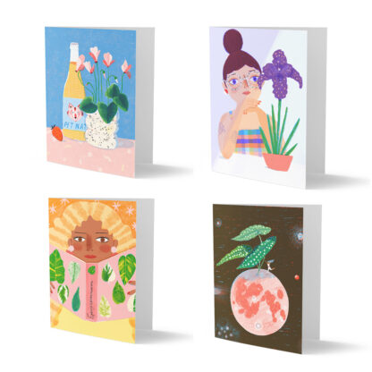 House Plants Eight Blank Card Set - Image 2