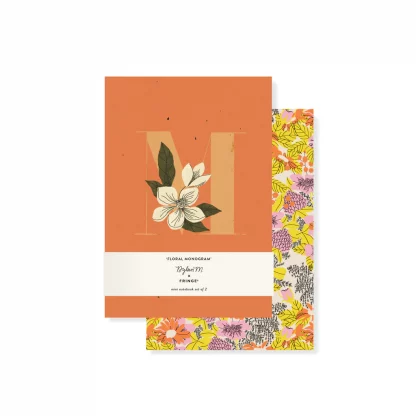 Floral "M" Journal Set