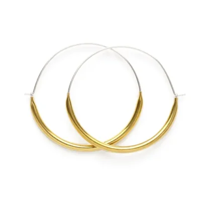 Mixed Metal Tube Hoops