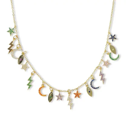 Moon/Stars Charm Necklace