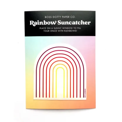 Retro Rainbow Suncatcher Sticker - Image 2