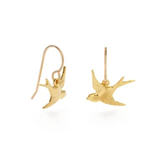 Swallow Bird Drop Earrings