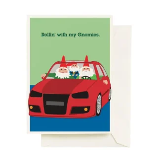 Illustration of a red car filled with happy animals and the text "Bolster with dry tissues."