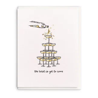 Champagne Tower Card