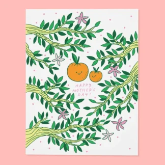 Orange Mother's Day Card